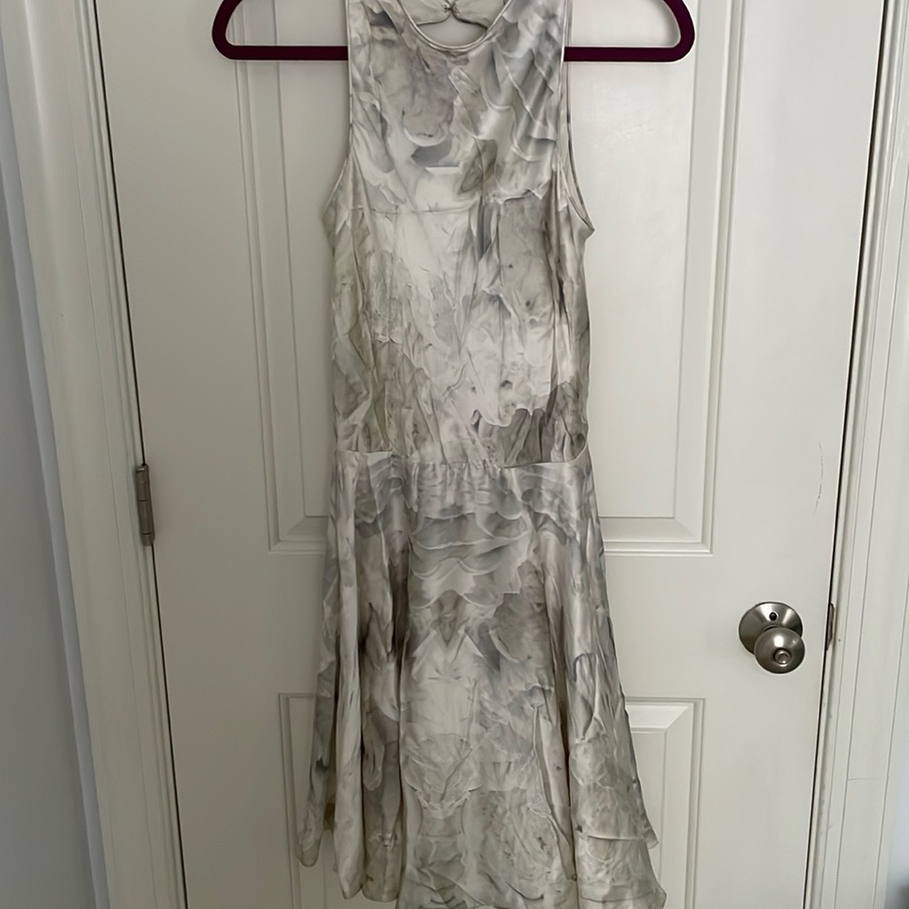100% silk CROP by David Peck dress